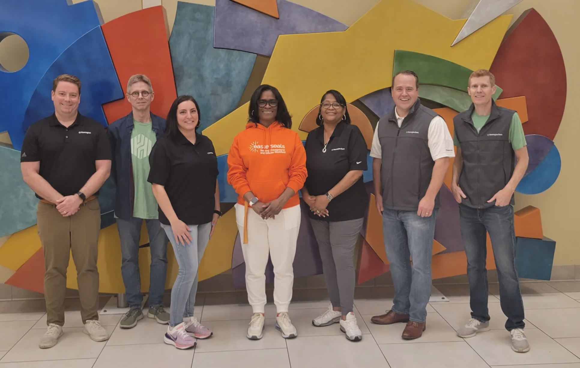 huntington bank volunteering with easterseals
