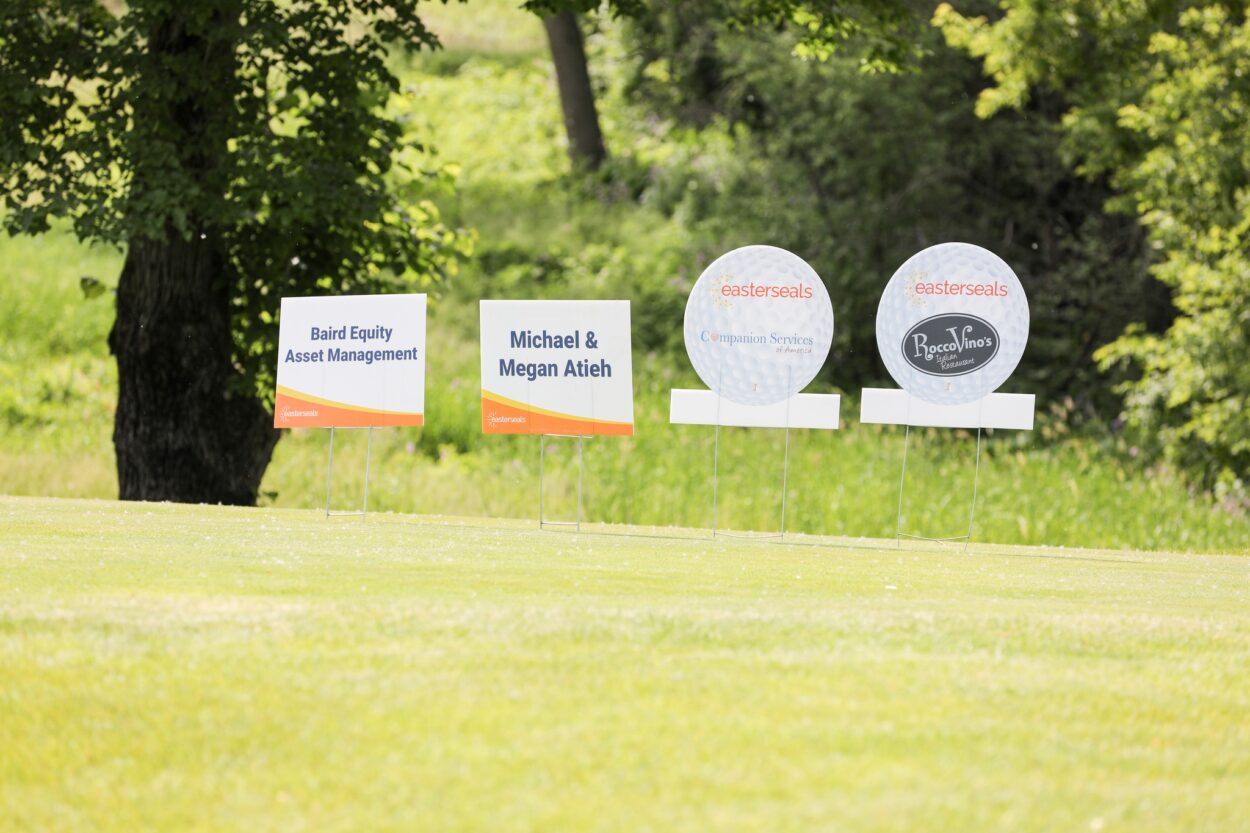 easterseals hb threads donor golf signs
