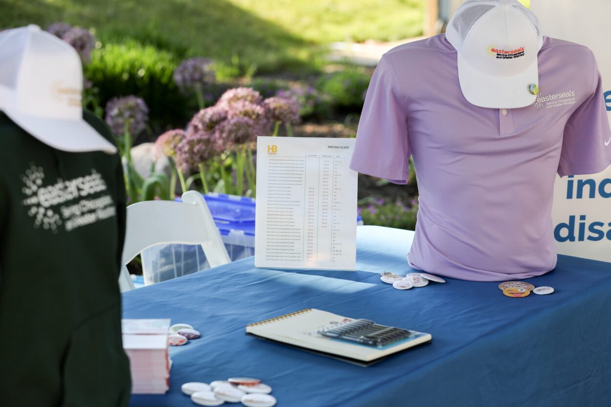 hb threads custom golf shirts at 2024 golf classic