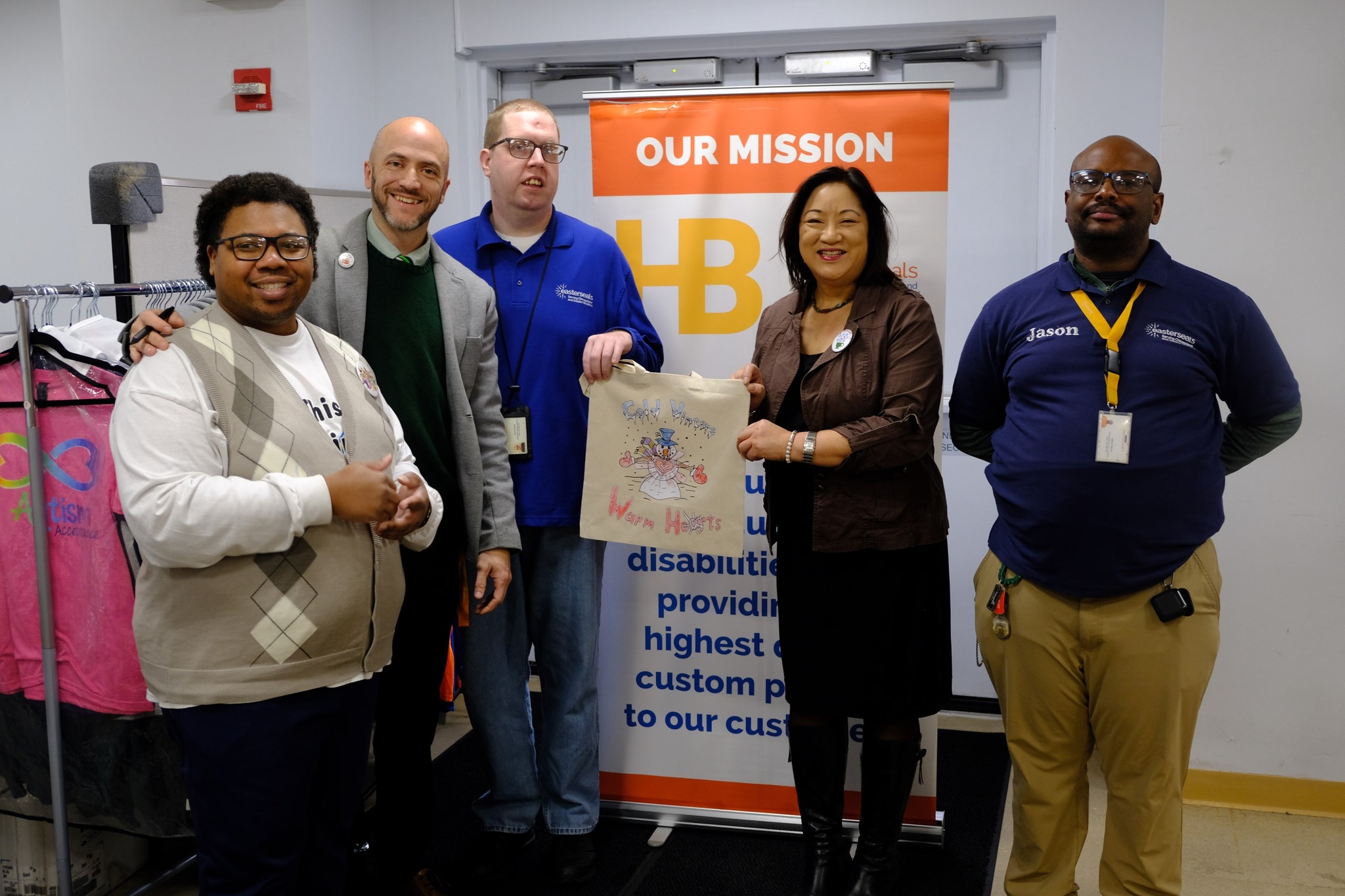 Rep. Theresa Mah Visits HB Threads to See Dignity in Pay in Action