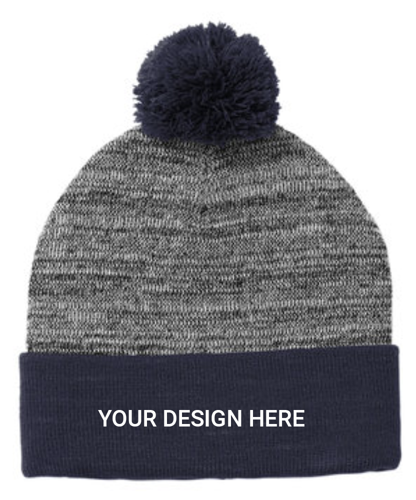 Sport-Tek® Heather Pom Pom Beanie