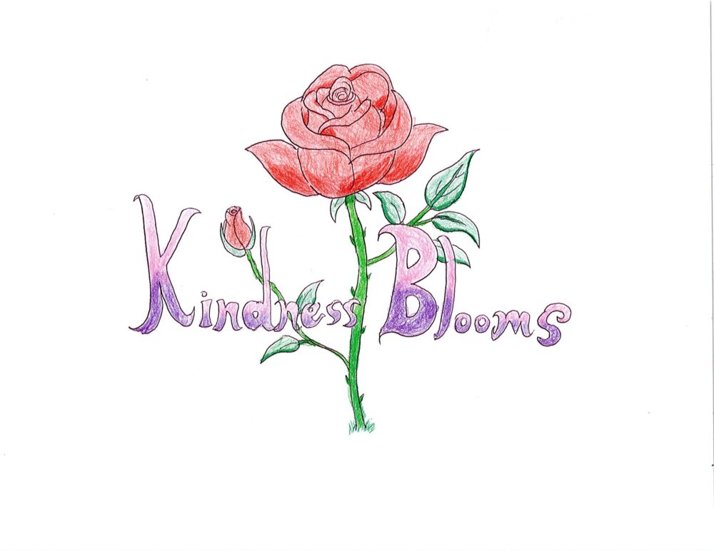 G185 Kindness Blooms - Gildan Unisex Hoodie Heavy Blend 50/50