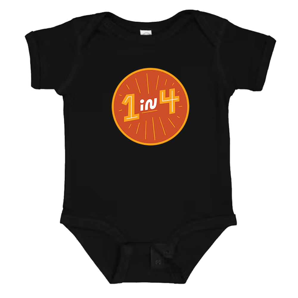 1 in 4 - Rabbit Skins Infant Baby Rib Bodysuit