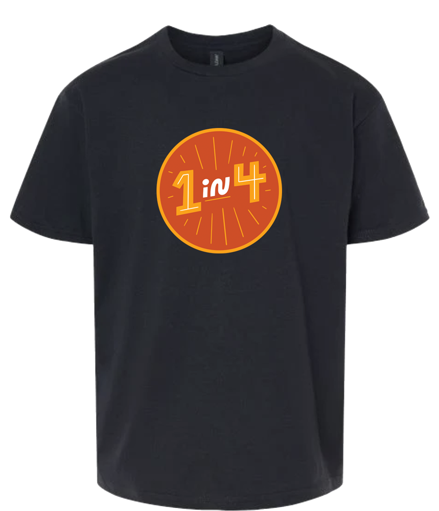 1 in 4 - Gildan Youth Softstyle T-shirt
