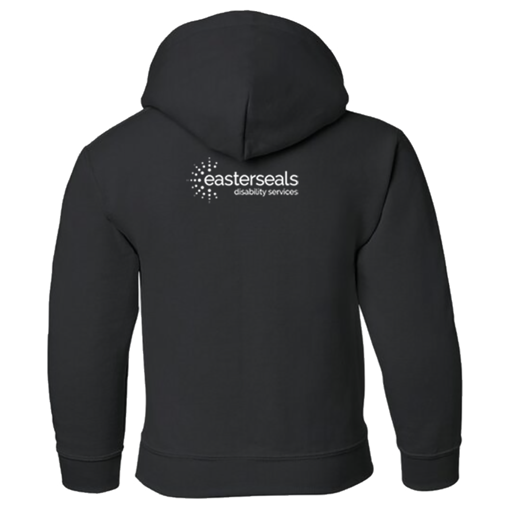 Disabilities Connect Us All - Gildan Youth Heavy Blend 50/50 Hoodie - Image 2