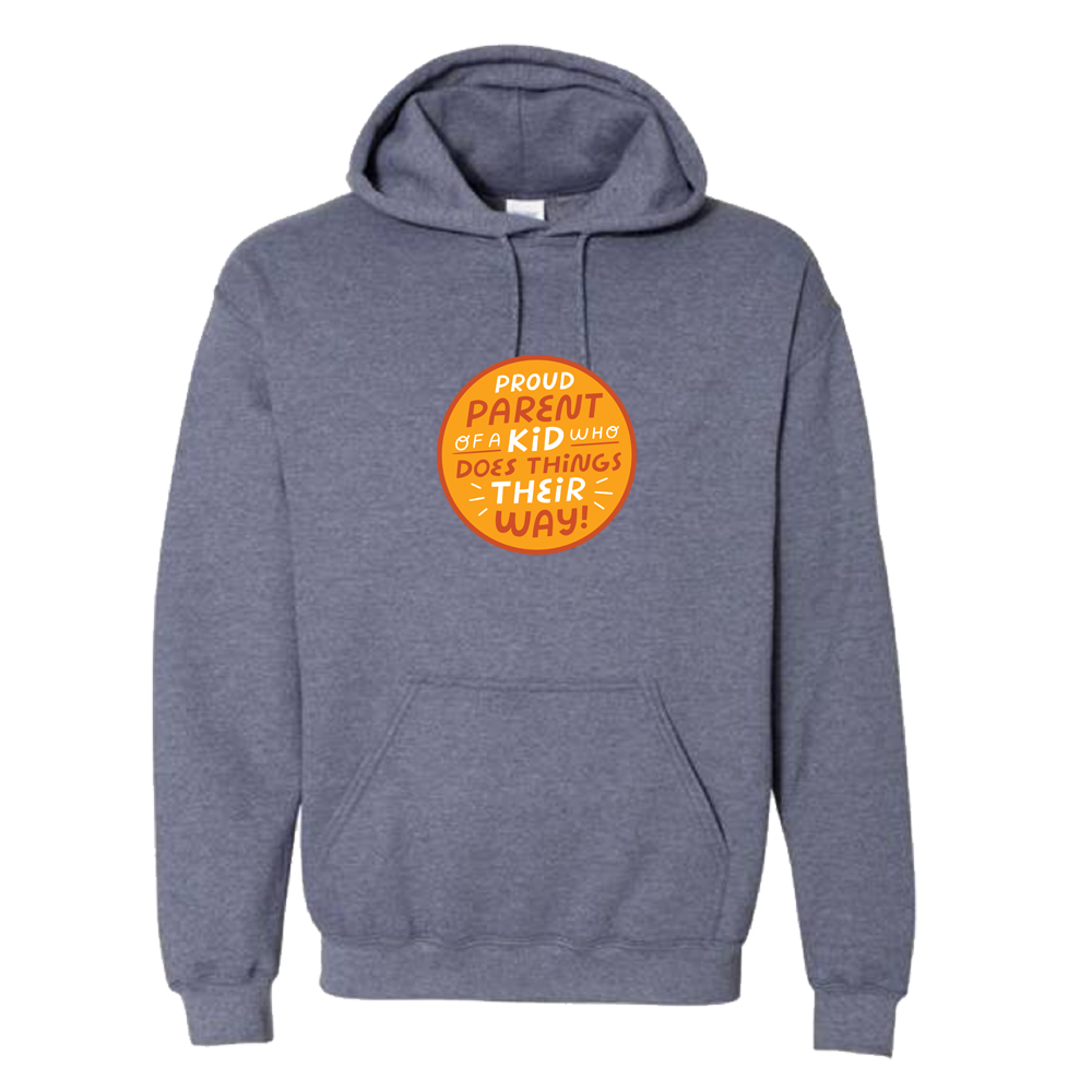 Proud Parent of a Kid Who Does Thing Their Way - Gildan Unisex Heavy Blend? 50/50 Hoodie - Image 7