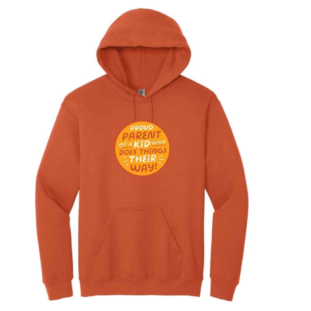 Proud Parent of a Kid Who Does Thing Their Way - Gildan Unisex Heavy Blend? 50/50 Hoodie - Image 5