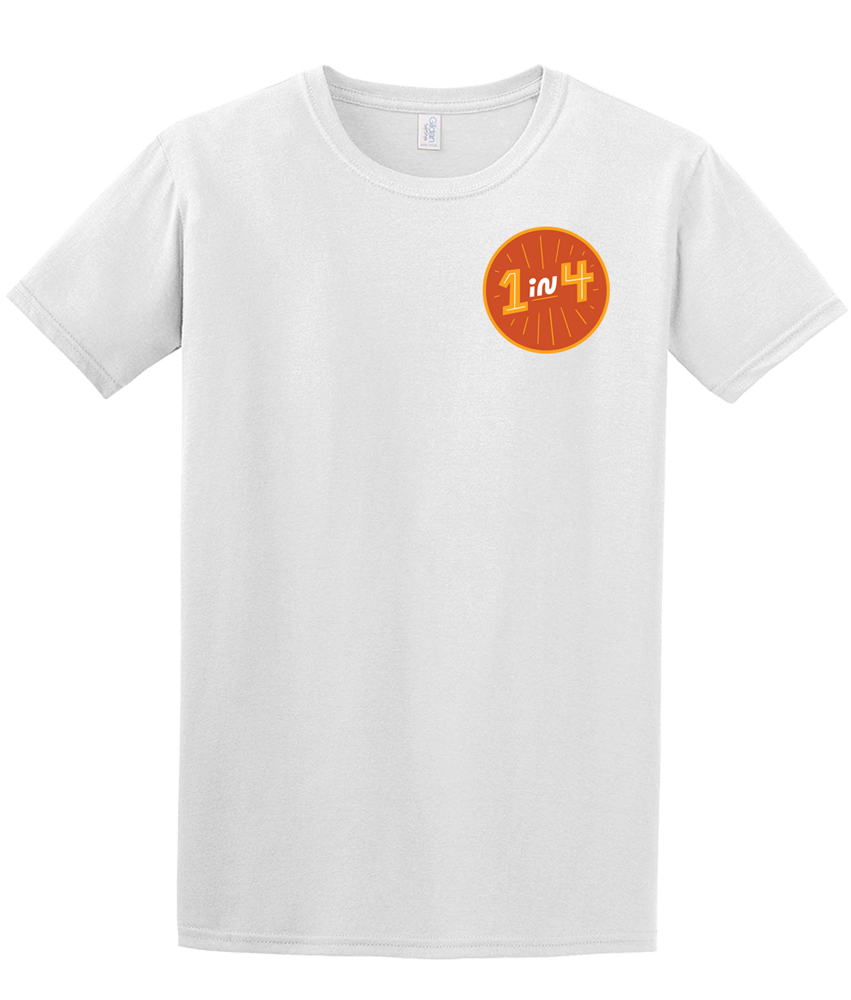 1 in 4 - Gildan Adult Unisex Softstyle T Shirt