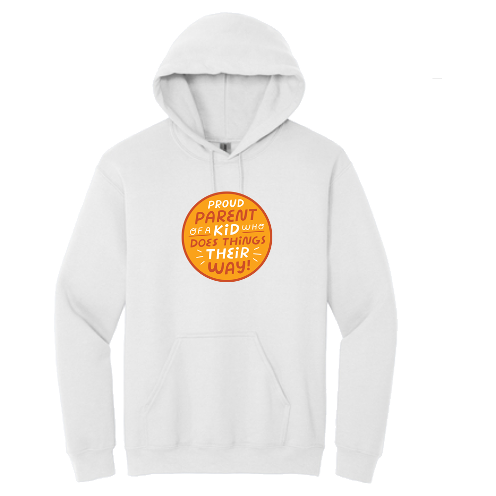 Proud Parent of a Kid Who Does Thing Their Way - Gildan Unisex Heavy Blend? 50/50 Hoodie - Image 3