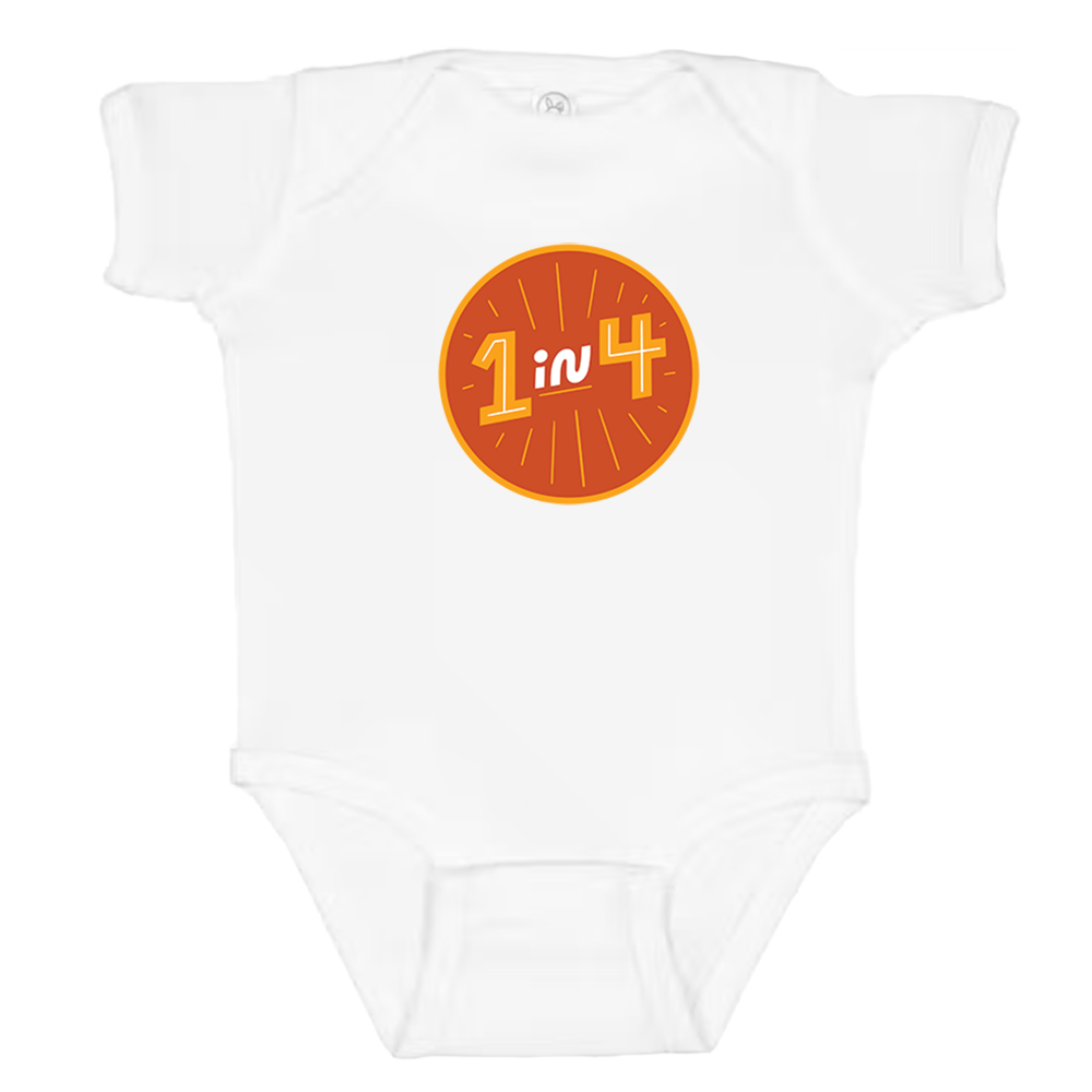 1 in 4 - Rabbit Skins Infant Baby Rib Bodysuit - Image 3