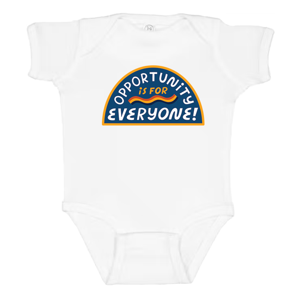 Opportunity is for Everyone - Rabbit Skins Infant Baby Rib Bodysuit - Image 3