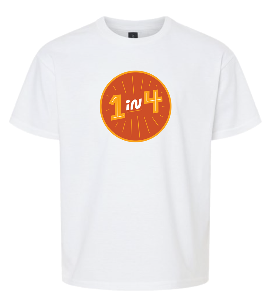 1 in 4 - Gildan Youth Softstyle T-shirt - Image 7