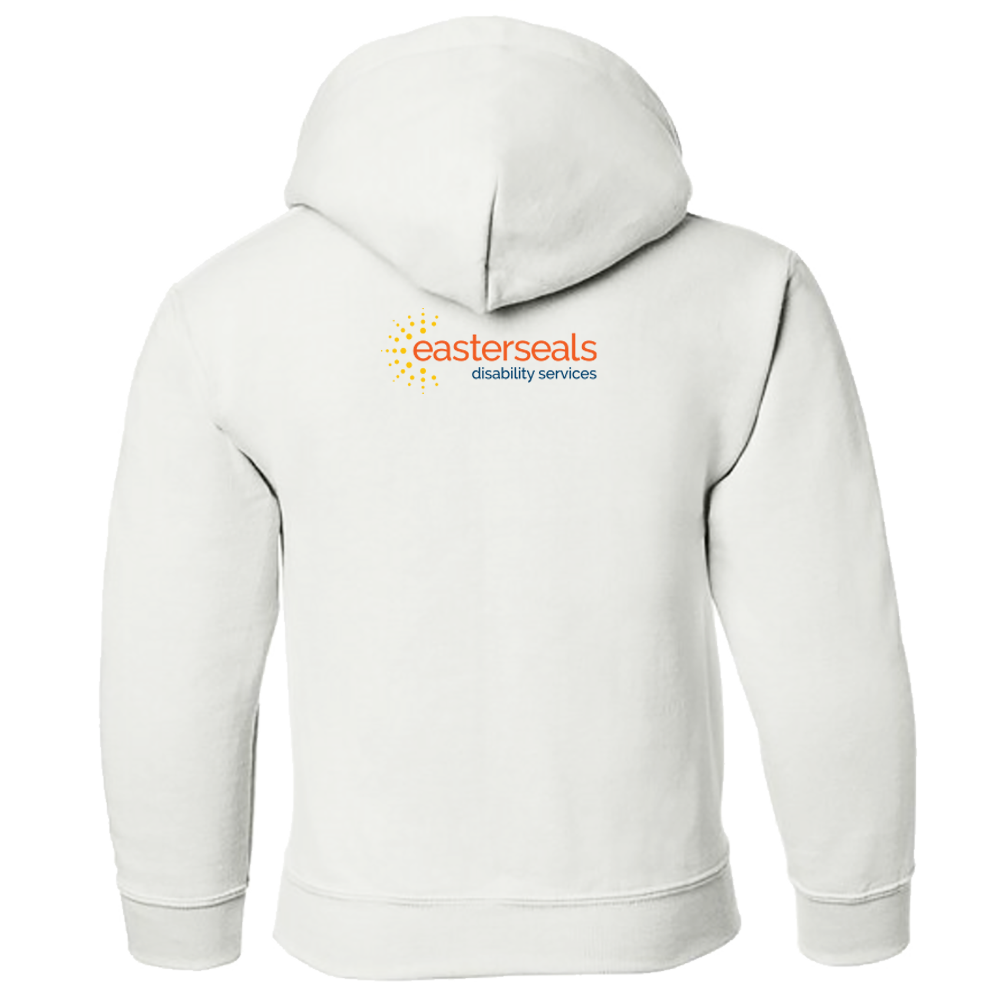 Disabilities Connect Us All - Gildan Youth Heavy Blend 50/50 Hoodie - Image 4